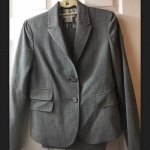 Nine West Women's  2 Pc Pant Suit Career Gray